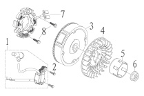 Flywheel and Ignition Coil