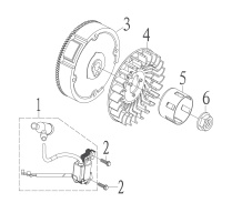 Flywheel and Ignition Coil