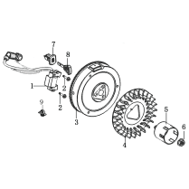 Flywheel and Ignition Coil